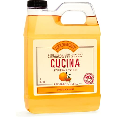 Image of Cucina Sanguinelli Orange and Fennel Concentrated Dishwashing Detergent Refill 33.8 Fluid Ounces