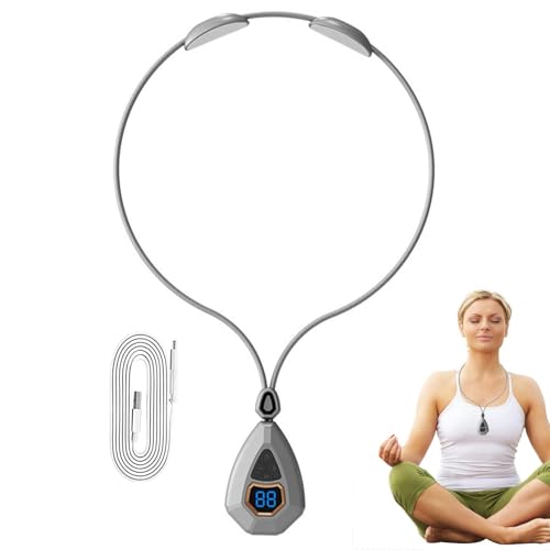 Drenaje Linfático Masajeador De Cuello, Masaje De Cuello Con Alivio Linfático Ems, Masajeador De Cuello Y Hombros Con Calor, Masaje De Cuello Con Pulso Eléctrico, 5 Modos Y 15 Engranajes De Intensidad