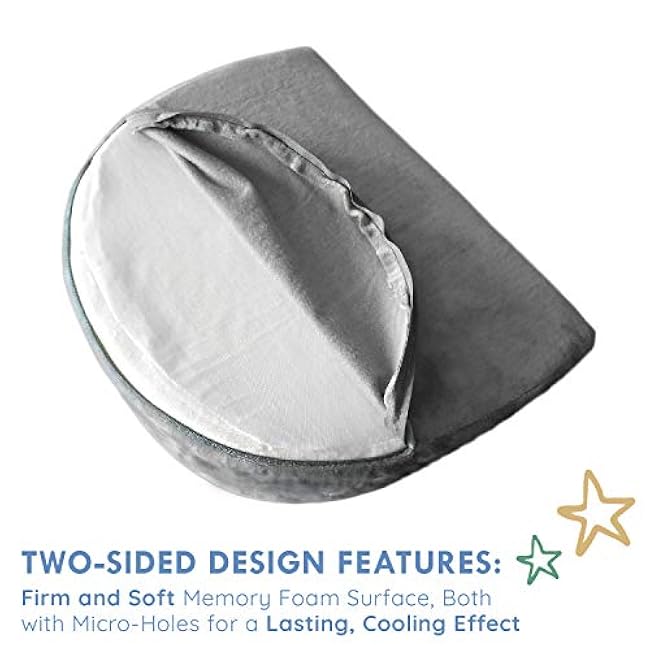 OCCObaby Pregnancy Wedge Pillow for Maternity | Memory Foam Pregnancy Pillow for Sleeping, Belly, Knees, Back and Legs | Maternity Wedge Pillow for Belly Support During Side Sleeping