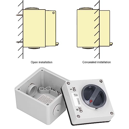 Interrupteur d'isolation PC ignifuge IP66 coupe-circuit verrouillable