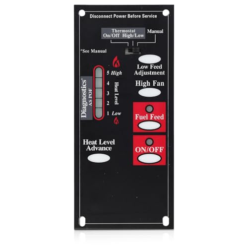 TCPAIGU C-E-401 A-e-401 Pellet Stove Digital Circuit Board Fit for Breckwell P23 P24 P1000 Big E P2700 Models, Fit for US Stove Co. 5520 SPC4000 APC4000 Models 2002 or Newer, Replace# C-E-400