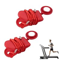 AOEVUIR 2 Stück Universal-Sicherheitsschlüssel Magnetischer Sicherheitsschalter Ersatz-Not-Aus-Magnet für Laufbänder und Laufmaschinen Runder Sicherheitsschlüssel