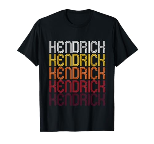 Kendrick Retro Wordmark Pattern - Vintage Style T-Shirt...