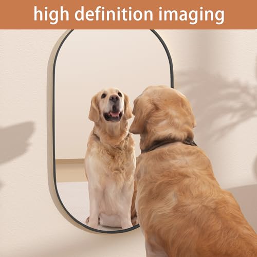 Protylctaster Oval Mirrors,Oval Bathroom Mirrors,20X28 Black Oval Mirror,Espejos Decorativos De Pared,Bathroom Mirrors For Over Sink thumb #5