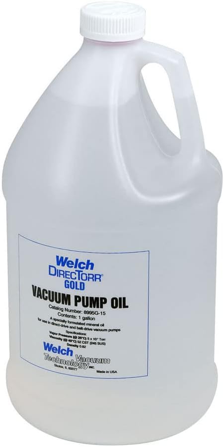 Welch 8995G-15 Vacuum Pump Oil, Gold; 1 Gallon