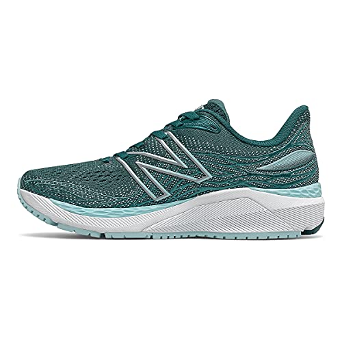 New Balance New Balance Women's Fresh Foam X 860 V12 Running Shoe, Mountain Teal/Pale Blue Chill, 5 M