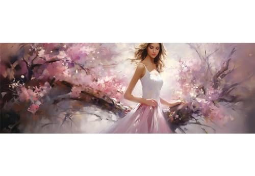 Kit Diamant Strass Cristal de Prestige - Peinture Diamant 5D Fille de la Forêt 90x260cm