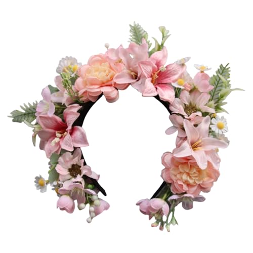 Couronnes de fleurs en tissu robuste pour fête et usage quotidien