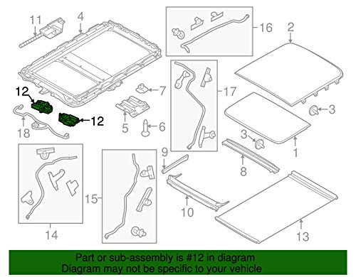 Image of Ford Sunroof Motor - BB5Z15790A