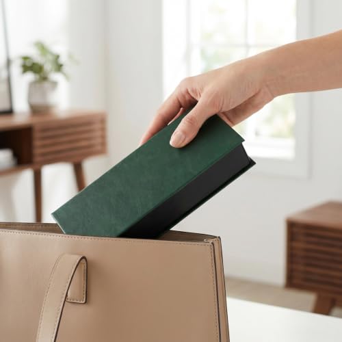 Image of Vemiss Hard Shell Eyeglass Cases, Lightweight Portable Glasses Case for Women Men