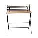 Mefedcy Furniture Small Folding Desk Computer Desk for Small Space Home Office Simple Laptop Writing Table No Assembly Required (Khaki)