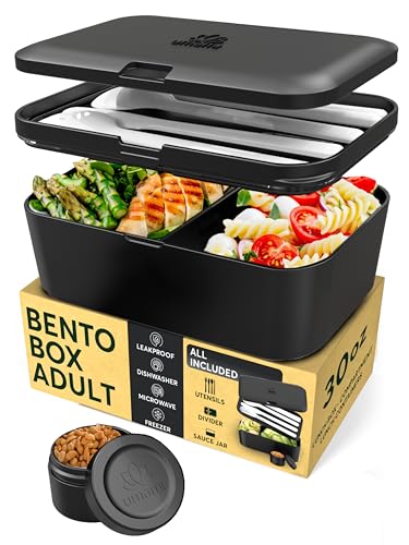 Image of Umami Bento Box Adult, Leakproof, All-in-1 Lunch Containers for Adults