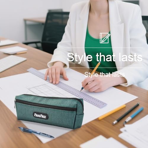 Image of Small Pencil Case - Zipper Pen Pouch for Students, Cute Pencil Bag Back To School Supplies