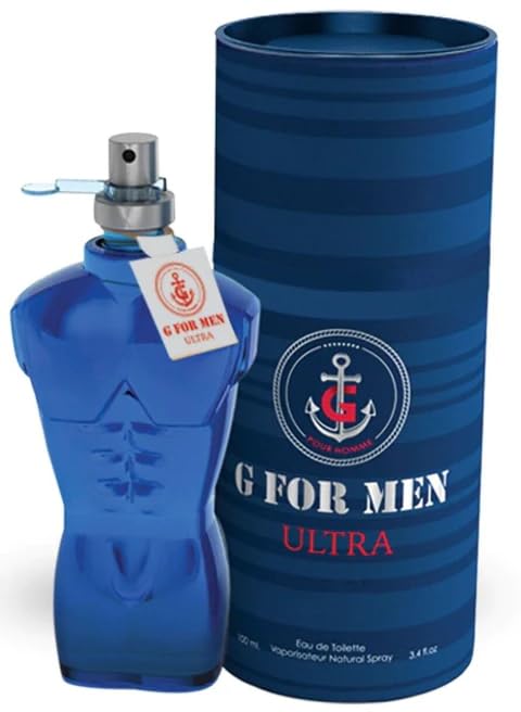 G For Men Ultra Eau de Toilette 3.4 Fl. Oz Amber Fougere fragrance for men.