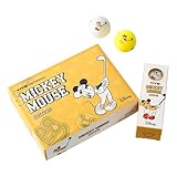 Volvik Disney Mickey Golf DZ Pack White Yellow 1 Dozen (12 Pieces)