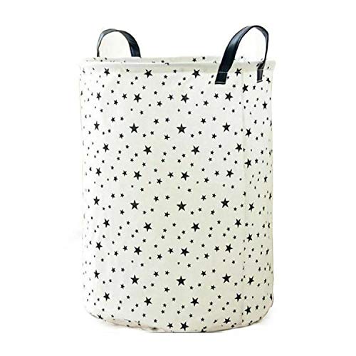 3NH® 1 Piece Foldable Laundry Basket in Cotton and Linen for Kids Portable Durab A8I3