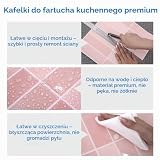 COMSTICKC Naklejki 3D na płytki samoprzylepne, różowe do kuchni, łazienki, 10 sztuk