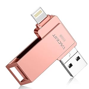 Memorias flash 3.0 de alta velocidad con certificación MFi de 512 GB, memoria USB 3ni1, almacenamiento externo compatible con iPhone/PC/iPad/Android/más dispositivos para fotos y videos, transferencia