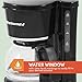 Elite Gourmet EHC-5055 Automatic Brew & Drip Coffee Maker with Pause N Serve Reusable Filter, On/Off Switch, Water Level Indicator, Black