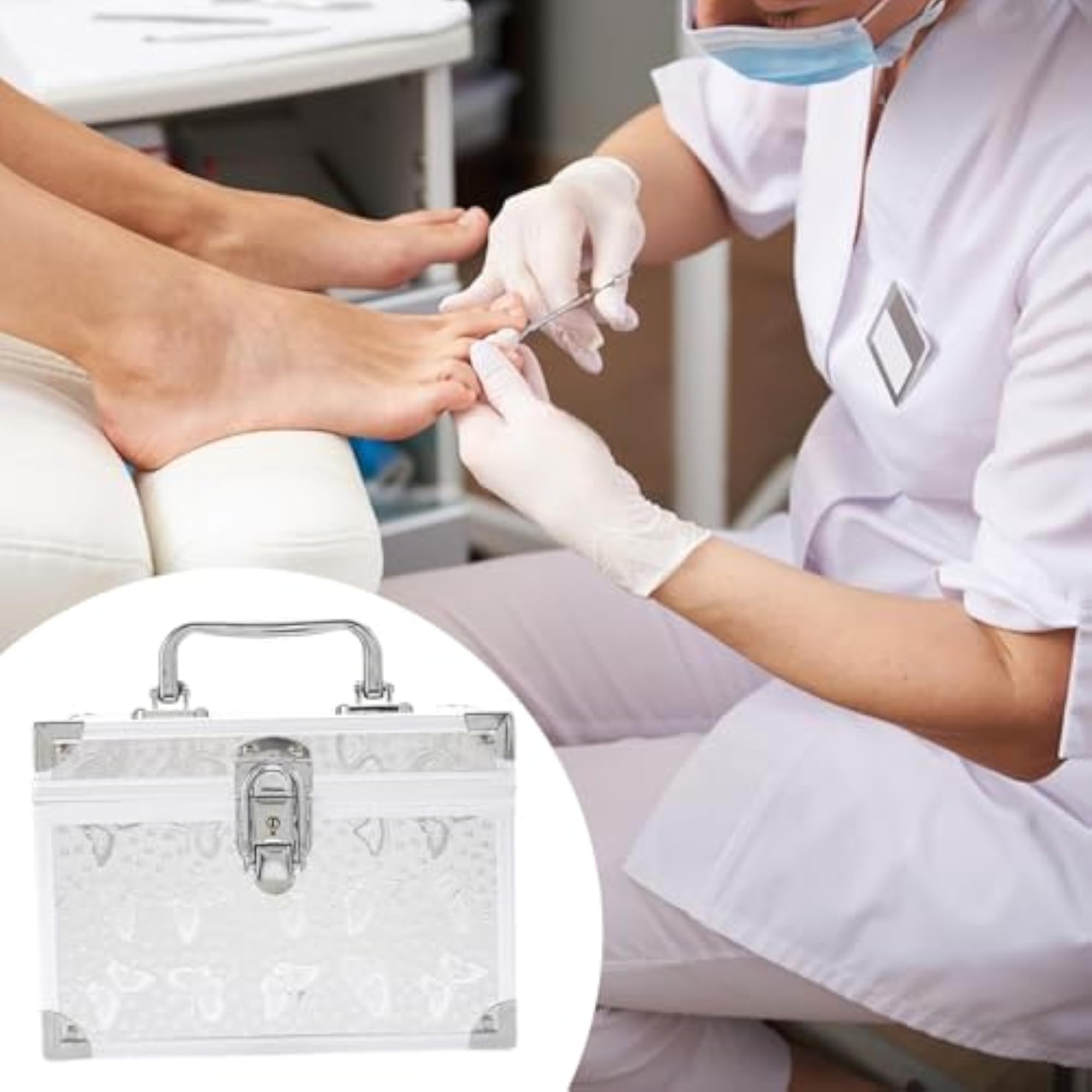 Pedicure Portable Organizer Large Capacity for Makeup Tools