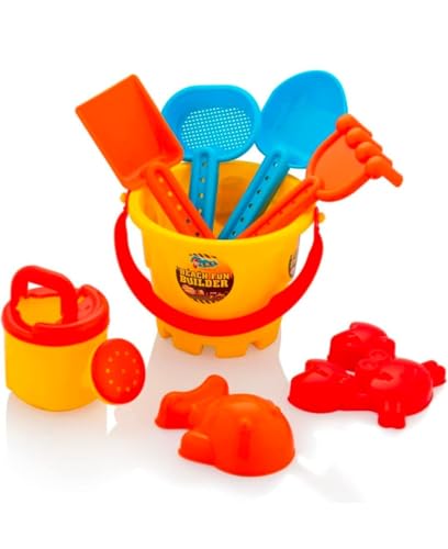Image of HJ funzone Sand Castle Building Beach Toy Set, Plastic, for Kids, Creative Summer Fun Activity Play