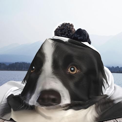 Plaid Border Collie ultra doux pour éviter le froid sur le canapé - 6