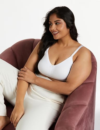 Image of Amazon Brand - Symbol Women's Cotton Stretch Non Padded Wire Free Full Coverage Lift Up Bra