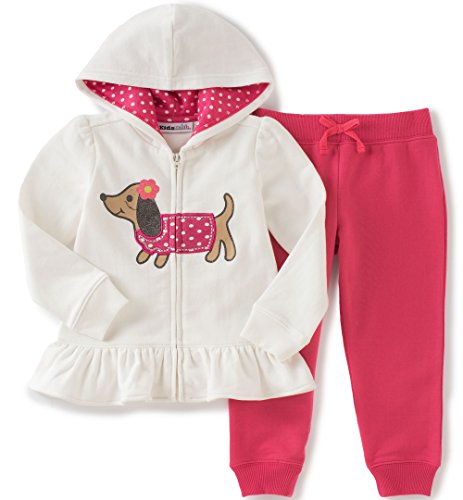 Kids Headquarters Baby Girls' Fleece Jog Set