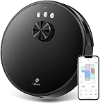 Lefant LS1 Aspirateurs de robots Lidar, cartographie précise, 3200Pa Aspiration, 150 Mini Runtime, Carte en temps réel, Zone de non-retour, Contrôle Alexa/APP/WiFi, Aspirateur robot intelligent pour les cheveux d'animaux, Plancher dur, Tapis
