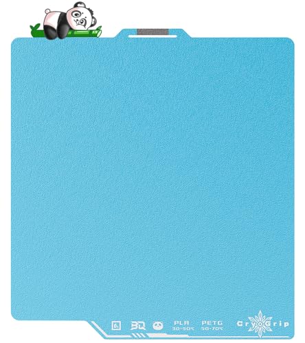 BIQU CryoGrip Pro Frostbite Cold Build Plate for Bambu-Lab X2D P2S P1S P1P X1C X1E A1 3D Printers, Super-Tack Spring Steel Sheet, 257x257mm, Room Temperature Printing, Double-Sided, 1 Piece