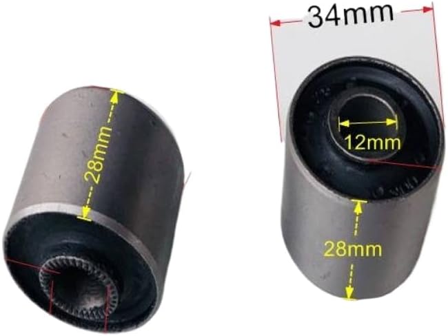 Rear Fork Pivot Bushings Engine Mount Isolation Bar Bushing 2.5mm Compatible With Automotive Motorcycle Parts QINGQI UU125 UY125 UU125T-2 UU UY 125