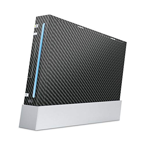 Skins4u - Skins4u Aufkleber Design Schutzfolie Vinyl Skin kompatibel mit Nintendo Wii Konsole Carbon Look