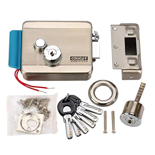 Amocam Wired Video Intercom System, 7 Inches Video Doorbell Door Phone System, Wired Video Door Phone Hd Camera Kits + Electronic Door Lock #TOP5