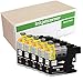 Inkjetcorner 5 BLACK Compatible Ink Cartridge for Brother LC101 LC103 MFC-J245 MFC-J285DW MFC-J450DW MFC-J470DW MFC-J475DW MFC-J650DW MFC-J870DW MFC-J875DW MFC-J4410DW MFC-J4510DW MFC-J4610DW LC103XL