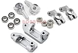 ST Racing Concepts Aluminum Steering Knuckles Axle Carriers Caster Block (Silver) for 2wd Slash, 2wd Stampede,2wd Rustler