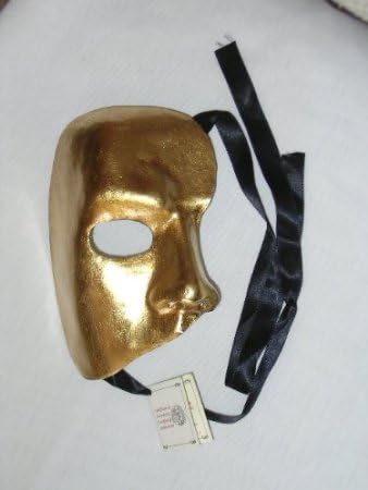 Gold Phantom of the Opera Venetian Mask
