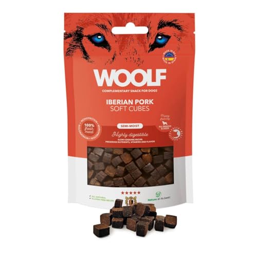 WOOLF Soft Cubes - Complementary Snacks for Dogs | Iberian Pork 100g