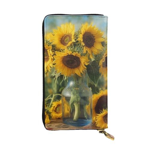 Portefeuille femme tournesols grand format idéal pour vos voyages