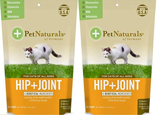 Natural Pet Hip + Joint Chew Supplements for Cats Size:Pack of 2