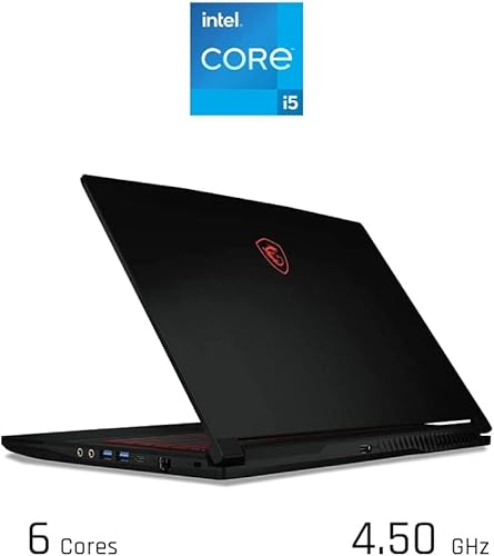 MSI Computer portatile da gioco FHD 144Hz da 15,6", processore Intel Core i5-11400H, NVIDIA GeForce RTX 3050, 16 GB DDR4 RAM, SSD PCIe da 512 GB, WiFi, webcam, tastiera retroilluminata, Windows 11 - Notebook - Immagine 3