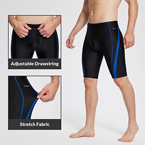 Baleaf Men Swim Jammer Athletic Swimming Swimsuit Competition Training Team Swimwear Lap Racing Navy And Black Xl #TOP2