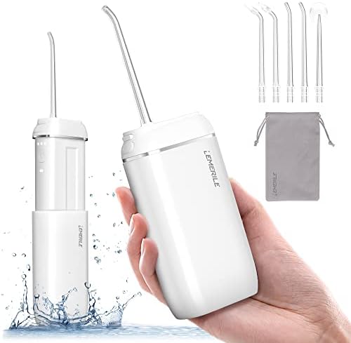 Portable Water Flosser,Mini Cordless Oral Irrigator,Water Teeth Cleaner Pick for Travel and Home,Water Flosser for Teeth,Gums,Braces,Dental Care,Telescopic Water Tank,3 Modes,IPX8 Waterproof