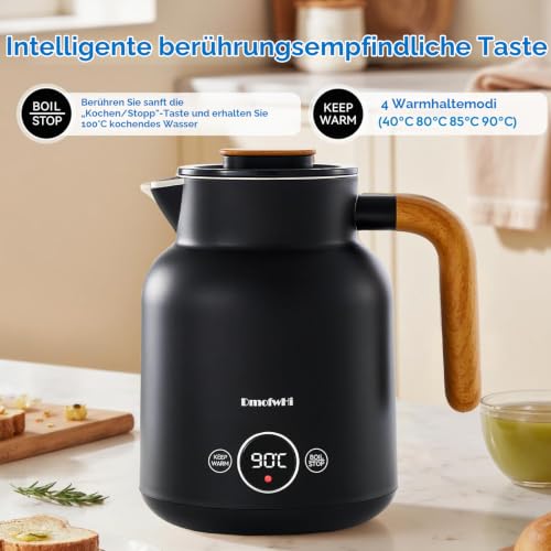 DmofwHi Wasserkocher mit Temperaturregelung, 1 L, 1000 W – Bild 4