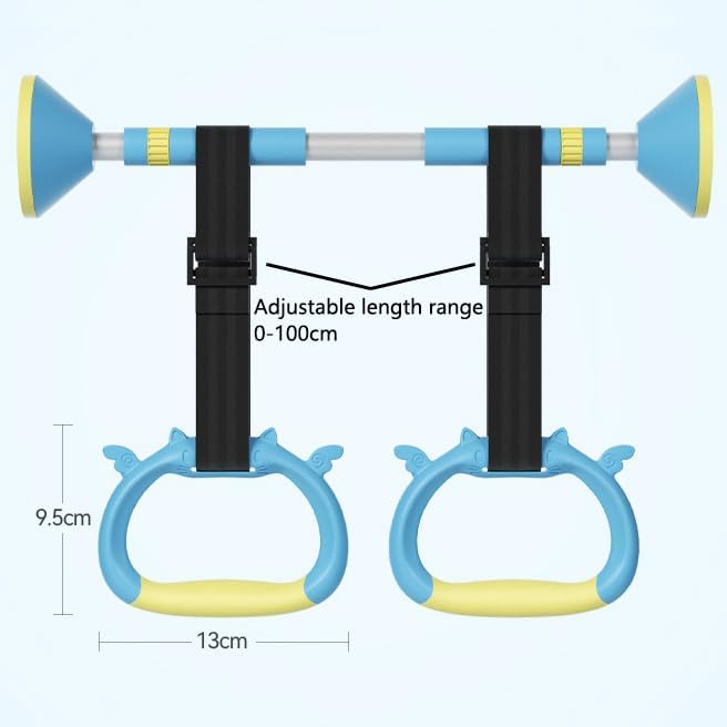 2 Pares de Anillas de Gimnasia, Correas Ajustables para Entrenamiento de Fuerza miniatura 4