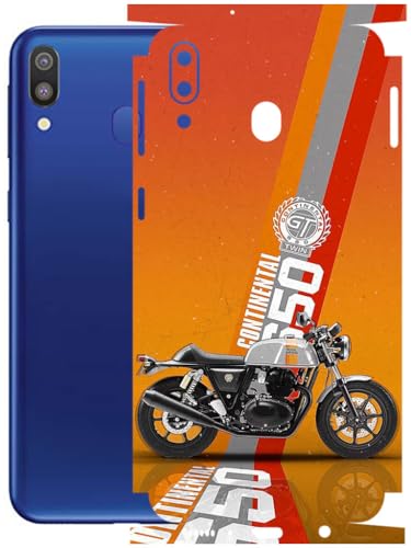Image of AtOdds - Full Body Back Screen Guard Protector Film - Lamination Wrap Skin Sticker Compatible with Samsung Galaxy M20 | Scratchproof Matte Finish (Bullet)