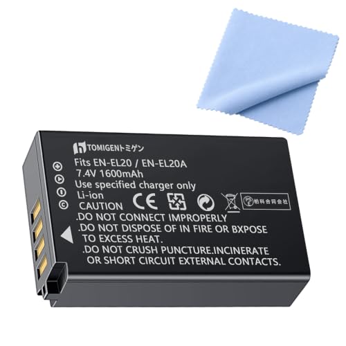 Nikon�Ή� EN-EL20a/EL20A 1 J3 ��p�݊��o�b�e���[ - 1600mAh �B�e�p�N���[�j���O�N���X�v���[���g 6HJ [���s�A���i]