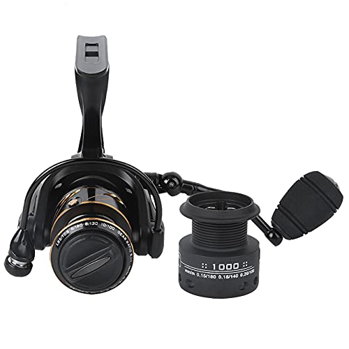 Moulinet spinning en métal durable avec bras oscillant robuste pour lancers longs en mer