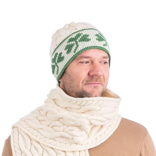 Bonnet pour homme SAOL anti-irritation en laine mérinos chaude et douce