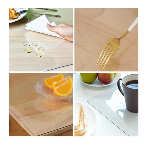 Film de protection de table transparent haute qualité en PVC clair angle droit - 5