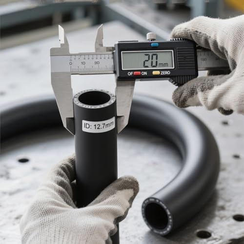 Image of 1 /2 Transmission Oil Cooler Hose J1532 Fuel Line Hose 300PSI Push Lock with Clamps 10FT